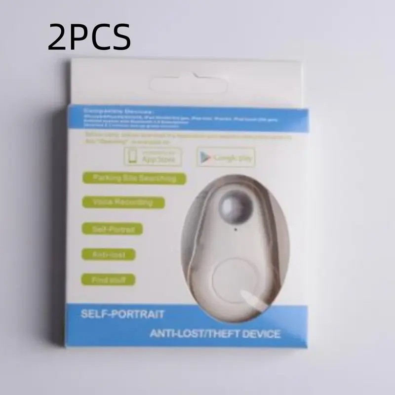 Water Drop Bluetooth-compatible Anti Lost Object Finder | Color: 2PC white