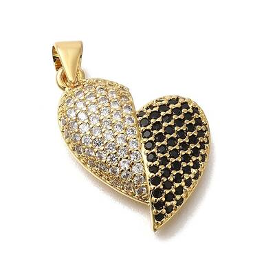 Brass Micro Pave Cubic Zirconia Pendants