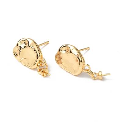 Brass Stud Earring Findings
