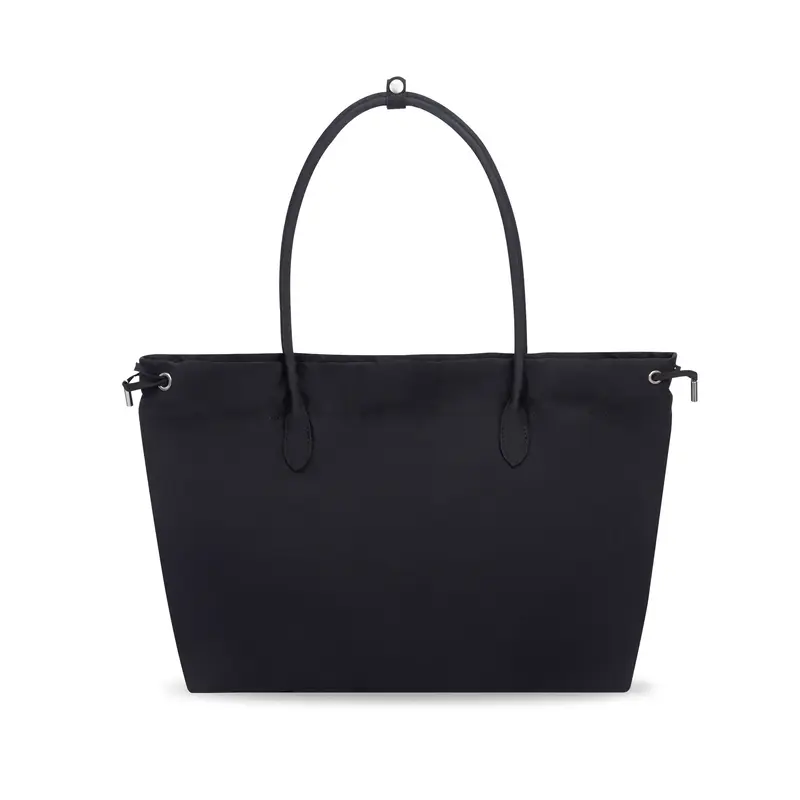 Versatile Large Capacity Tote Bag for Work & Travel - Black Shoulder Bag with Handles Classic Black Color & Easy Carry Handle...