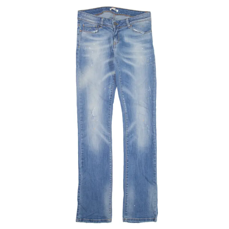 KOCCA Distressed Jeans Blue Denim Slim Bootcut Womens W29 L33