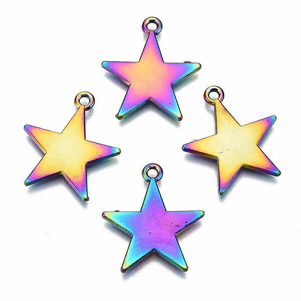 Rainbow Color Alloy Pendants