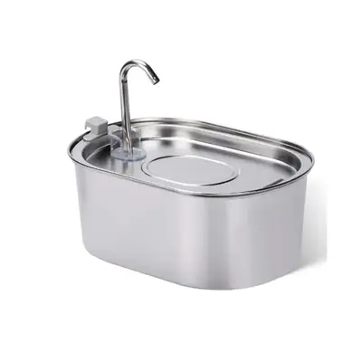 Stainless Steel 3.2L Smart Pet Water Dispenser, USB Charging Pet Water Fountain, Pet Drinking Bowl for Dogs & Cats, Dog Stuff...