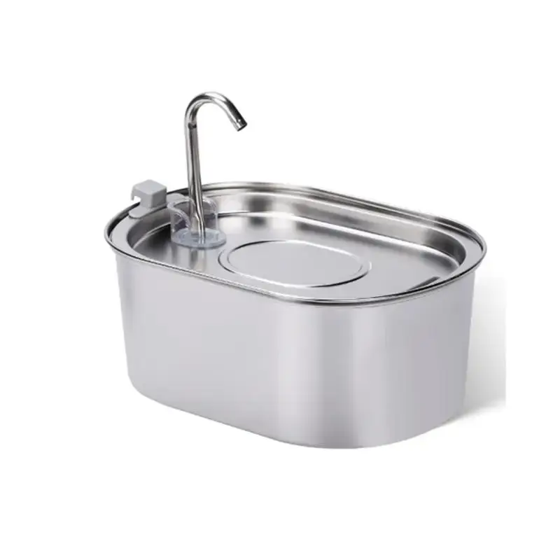 Stainless Steel 3.2L Smart Pet Water Dispenser, USB Charging Pet Water Fountain, Pet Drinking Bowl for Dogs & Cats, Dog Stuff...