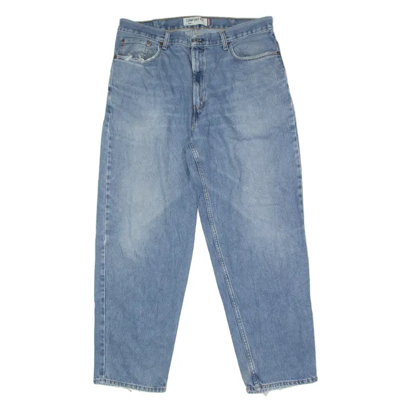 LEVI'S 560 Mens Jeans Blue Relaxed Tapered Stone Wash W38 L32