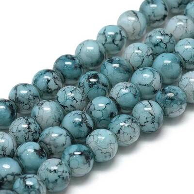 Baking Painted Glass Beads Strands