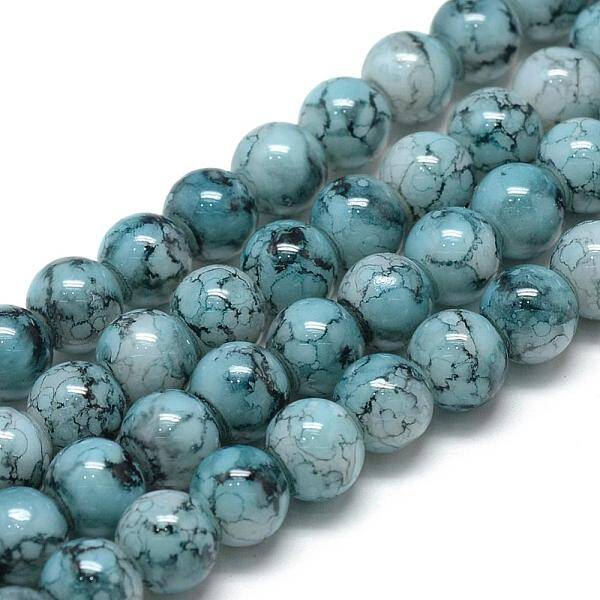 Baking Painted Glass Beads Strands