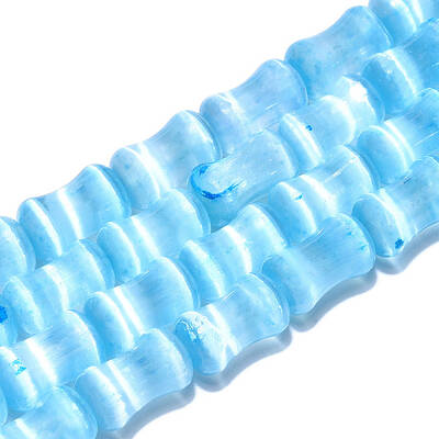 Dyed Natural Selenite Beads Strands