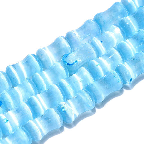 Dyed Natural Selenite Beads Strands