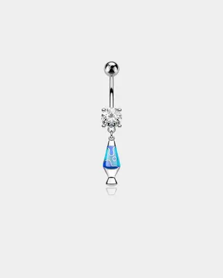 Oufer X Roly Glow-in-the-Dark Night Lamp Belly Ring - Blue