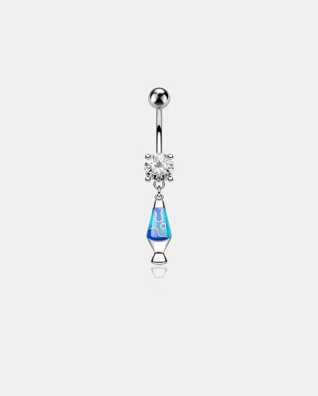 Oufer X Roly Glow-in-the-Dark Night Lamp Belly Ring - Blue