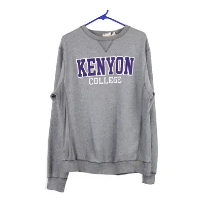 Kenyon College Blue 84 College Sweatshirt - Medium Grey Cotton Blend