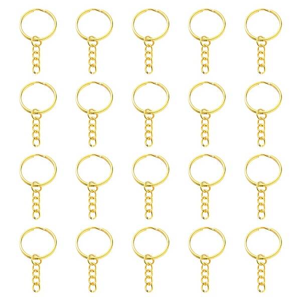 20Pcs Iron Split Key Rings