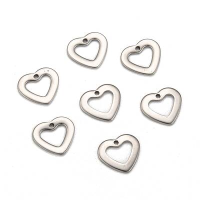 Tarnish Resistant Handmade Gifts Ideas for Valentines Day 201 Stainless Steel Open Heart Pendants
