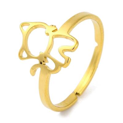 201 Stainless Steel Adjustable Ring for Women