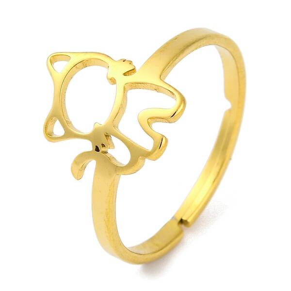 201 Stainless Steel Adjustable Ring for Women