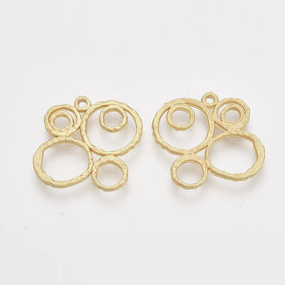 Alloy Open Back Bezel Pendants