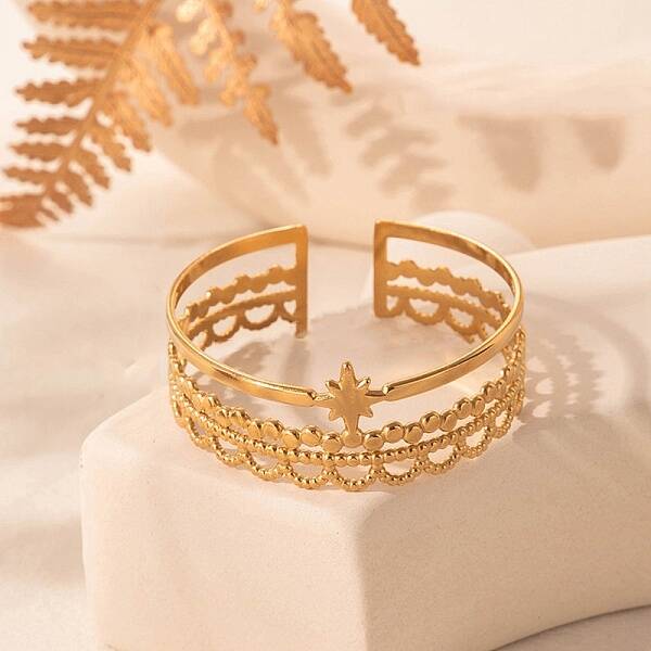 304 Stainless Steel Cuff Bangles for Women