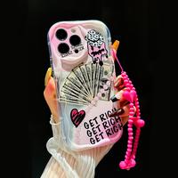 Fall Cute Phone Case with Lanyard, Anti-drop Cellphone Protective Case, All-inclusive Shockproof Mobile Phone Cover for iPhon...