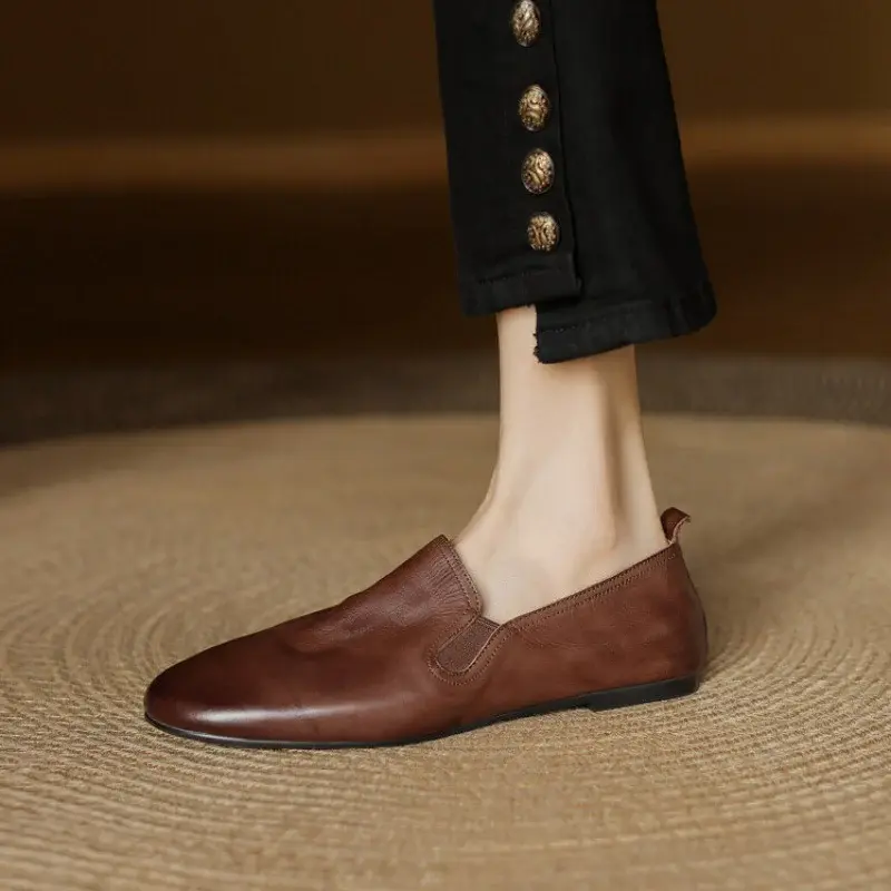 CHIKO Abelina Round Toe Block Heels Loafers Shoes