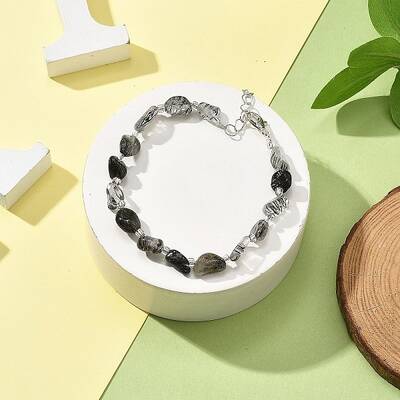 Natural Rutilated Quartz Beads Bracelets for Women