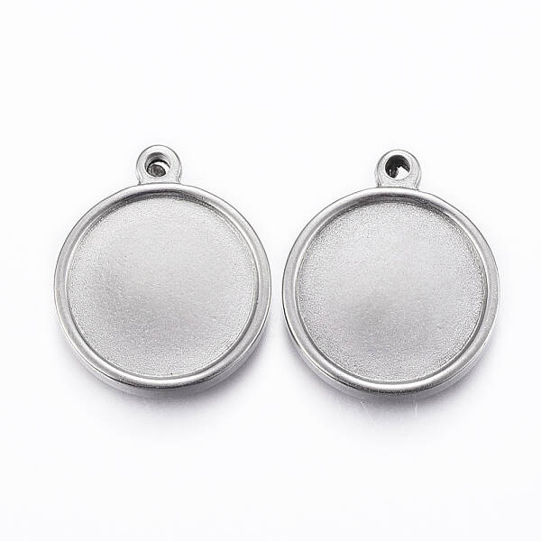 Tarnish Resistant 304 Stainless Steel Pendant Cabochon Settings