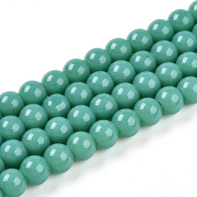 Baking Painted Opaque Glass Beads Strands