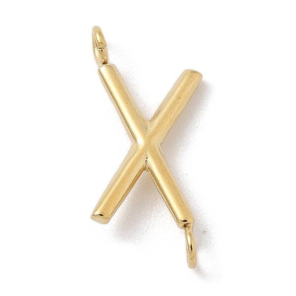 304 Stainless Steel Letter Connector Charms