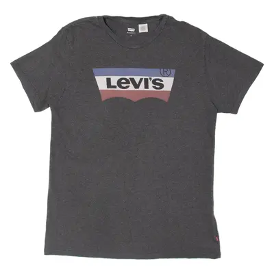 LEVI'S Womens T-Shirt Grey M