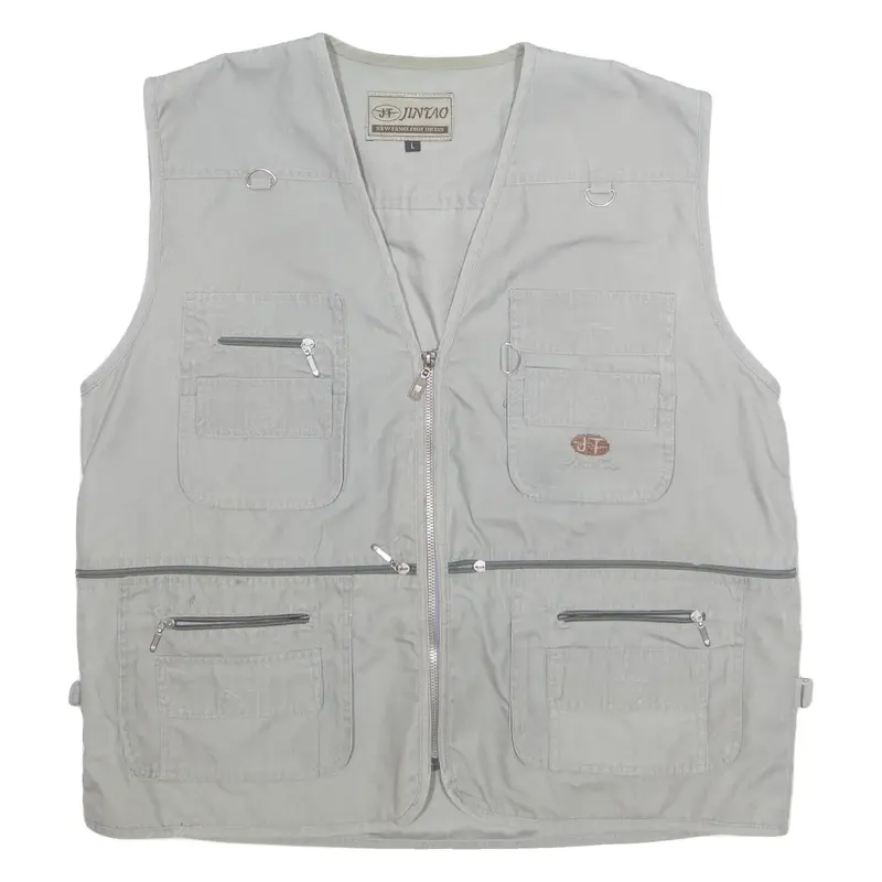 JINTAO Mens Gilet Grey L