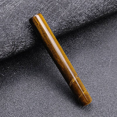 Natural Tiger Eye Healing Column Stone Ornaments