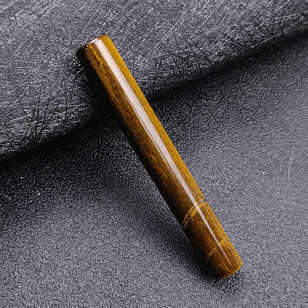 Natural Tiger Eye Healing Column Stone Ornaments