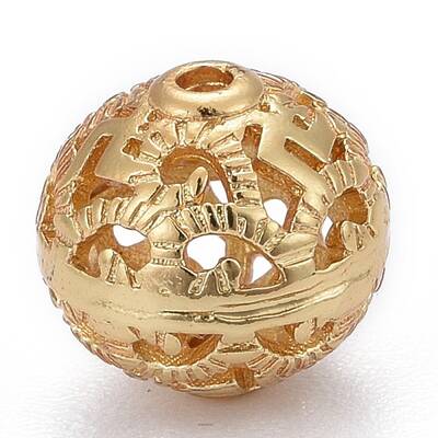Brass Filigree Beads
