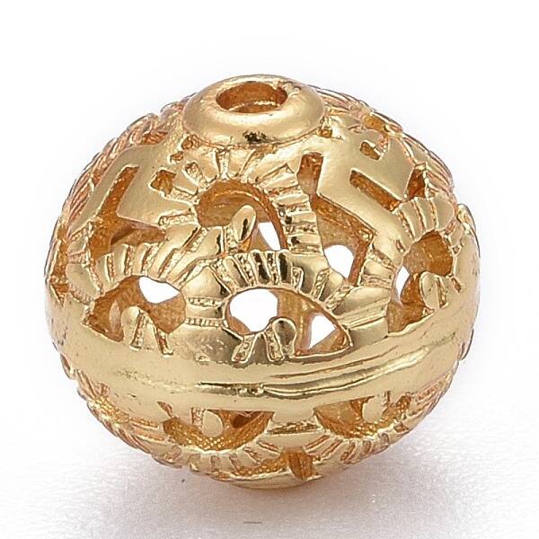 Brass Filigree Beads