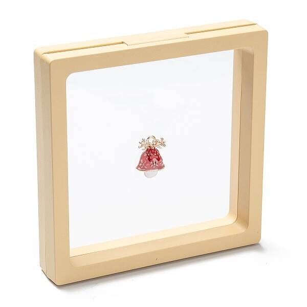Square Transparent PE Thin Film Suspension Jewelry Display Box