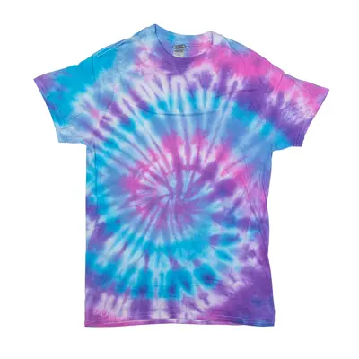 GILDAN Tie Dye T-Shirt Purple Short Sleeve Womens S