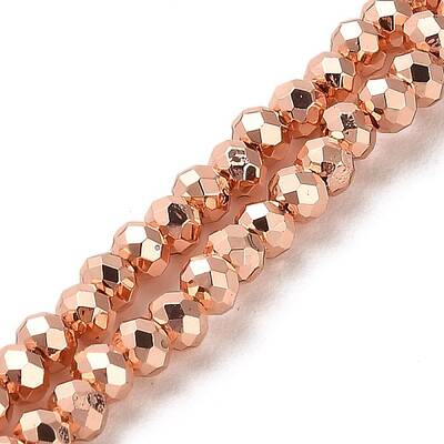 Electroplate Glass Beads Strands