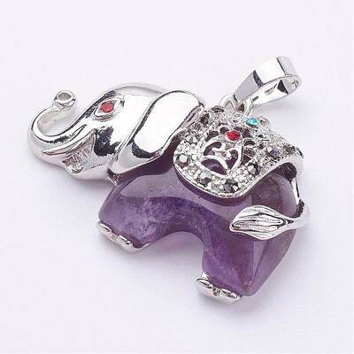 Natural Amethyst Pendants