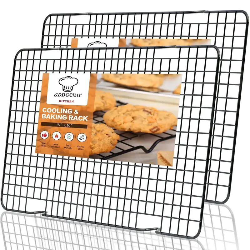 Baking Tool Cooling Rack 2/3 Counts Set Non-stick Food Rack Stainless Steel, Cake Biscuit Baking Cooling Rack, Home Kitchen F...