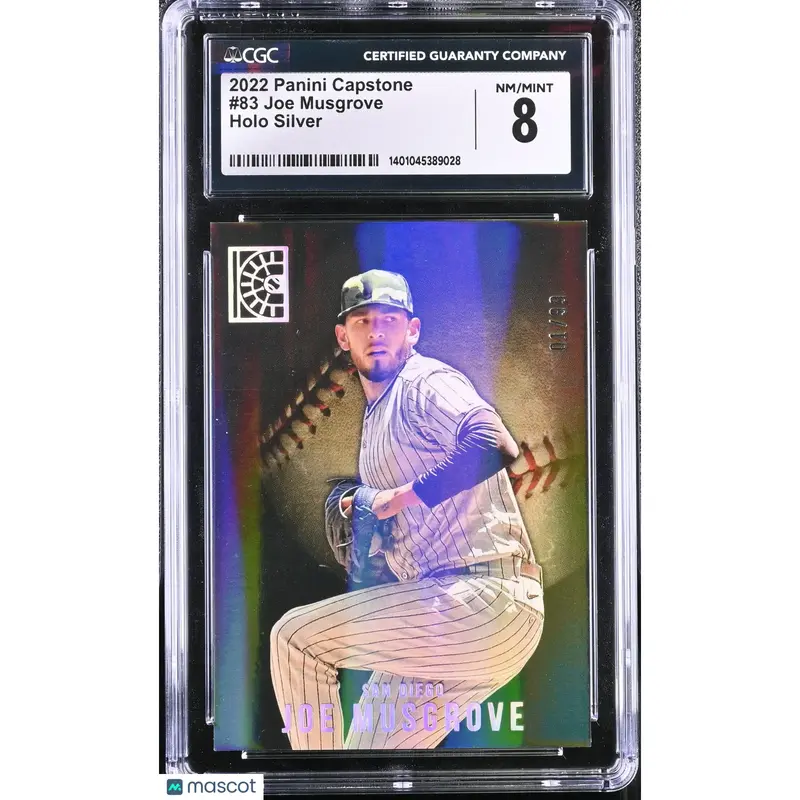 Joe Musgrove CGC 2022 Capstone #83 Holo Silver 01/99 Baseball 8