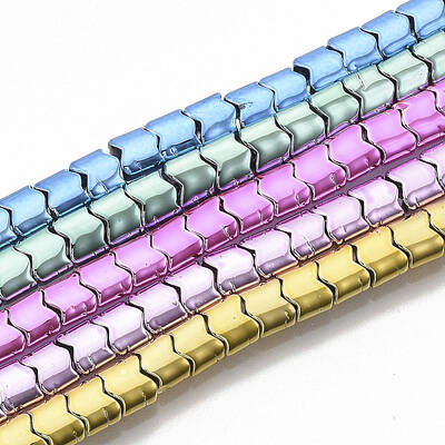 Electroplated Non-magnetic Synthetic Hematite Beads Strands