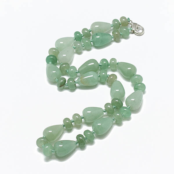 Natural Green Aventurine Beaded Necklaces