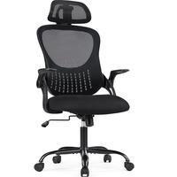 Sweet Furniture F Office Computer Desk Chair, Ergonomic High-Back Mesh Rolling Work Chairs with Wheels and Adjustable Headres...