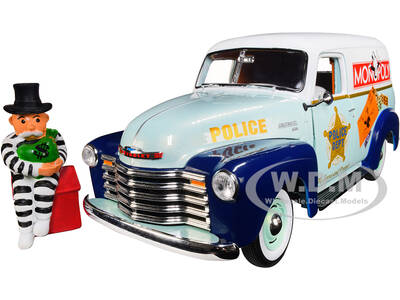 1948 Chevrolet Panel Police Van with Mr. Monopoly Figurine \
