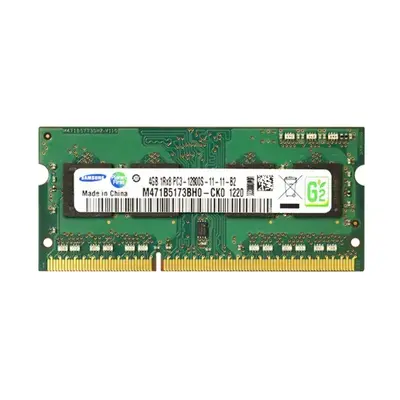 Samsung M471B5173BHO-CKO | 4GB DDR3-1600MHz PC3-12800 Non-ECC Unbuffered SODIMM CL11 1Rx8 1.5V 204-Pin Memory Module