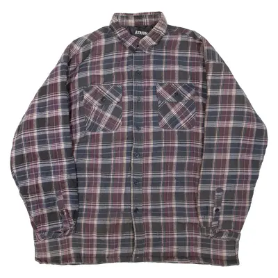 ATRIUM Mens Lumberjack Jacket Blue Check 2XL