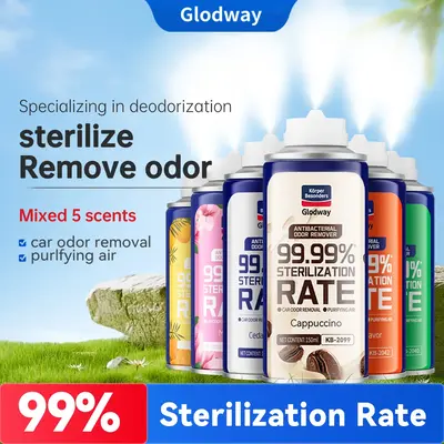 【Hot selling】Glodway-Car air freshener/99.9% sterilization rate Car perfume/Room deodorizer/Car deodorizer/Five scents/Ea...
