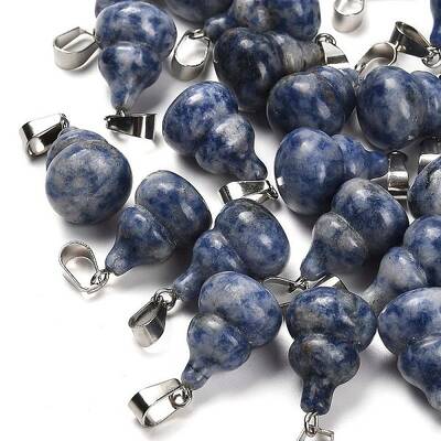 Natural Blue Spot Jasper Pendants