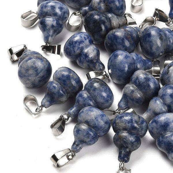 Natural Blue Spot Jasper Pendants
