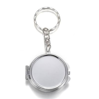 Iron Folding Mirror Keychain